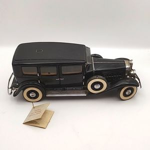Vintage Franklin Mint 1930 V16 452 Cadillac Imperial Sedan NWT Black